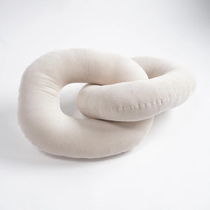 Annie Axtell Cream Corduroy Link Pillow