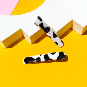 Night Moves Atelier Cow Print Hair Clip