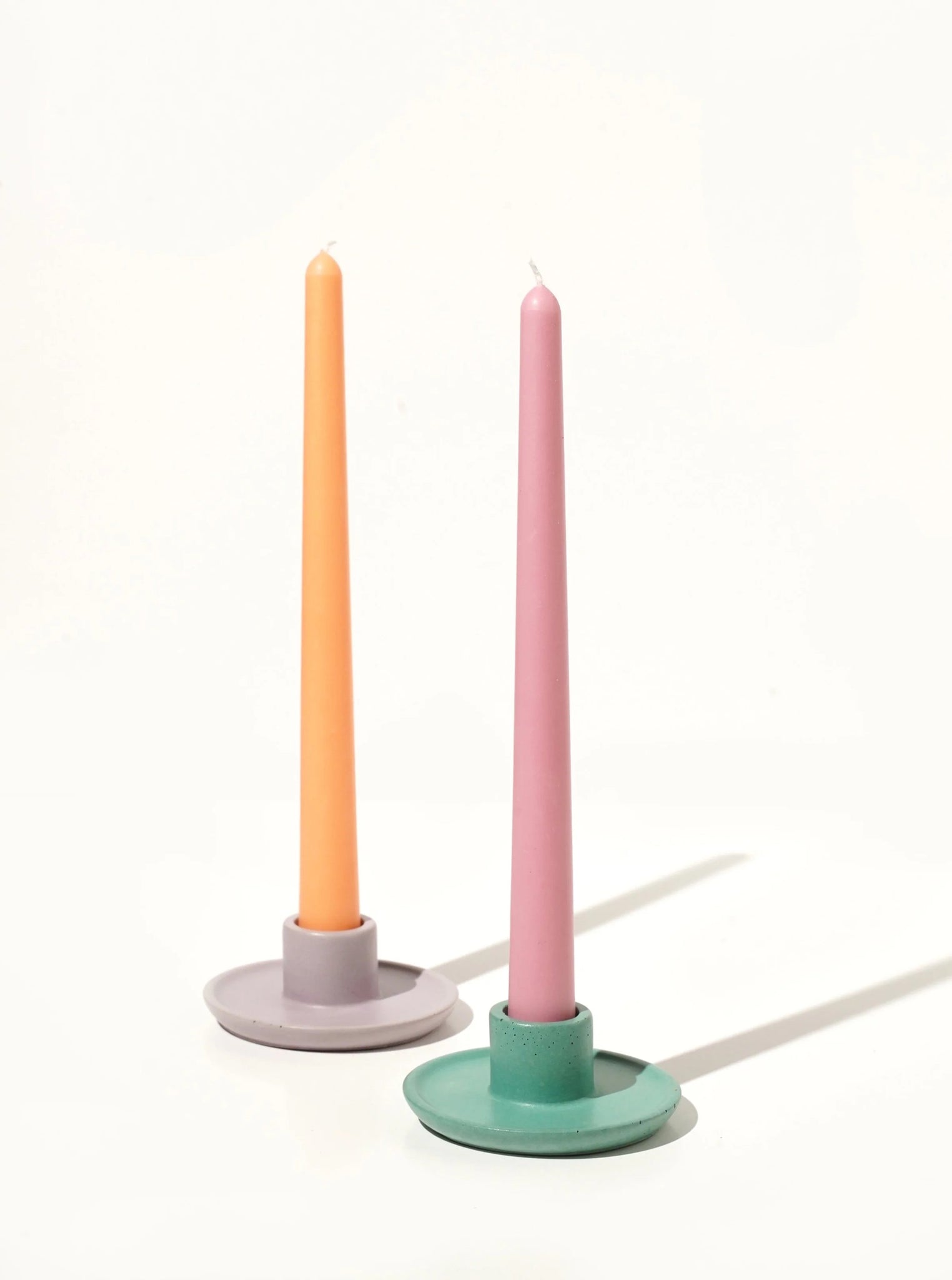 Ebb & Flow Mesa Concrete Candle Holder (Lavender)