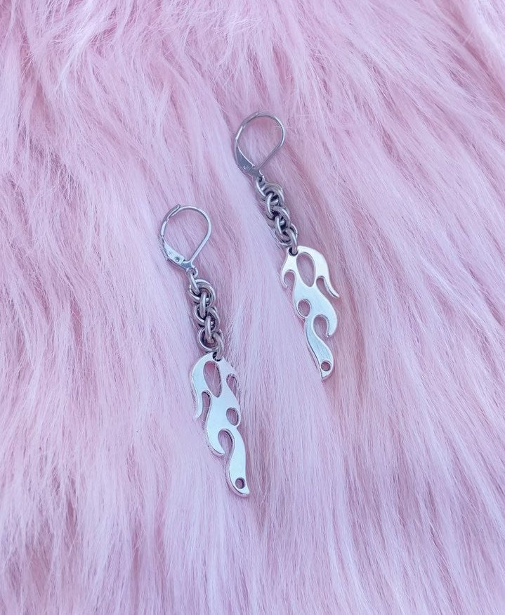 Inside Out Flame Earrings