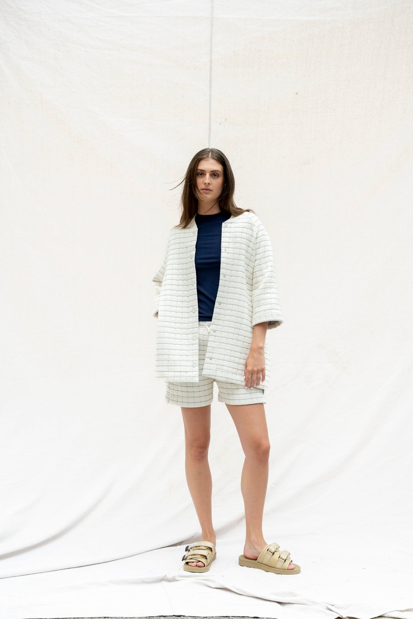BODYBAG by Jude Kyoto Jacket (Tiles Blue, Tiles Cream)