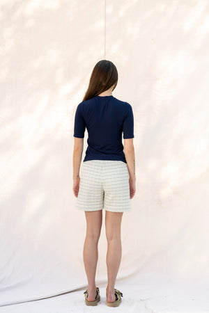 BODYBAG by Jude Kyoto Shorts (Tiles Blue & Tiles Cream)