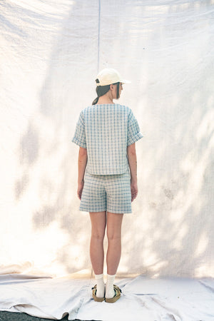 BODYBAG by Jude Kyoto Shorts (Tiles Blue & Tiles Cream)