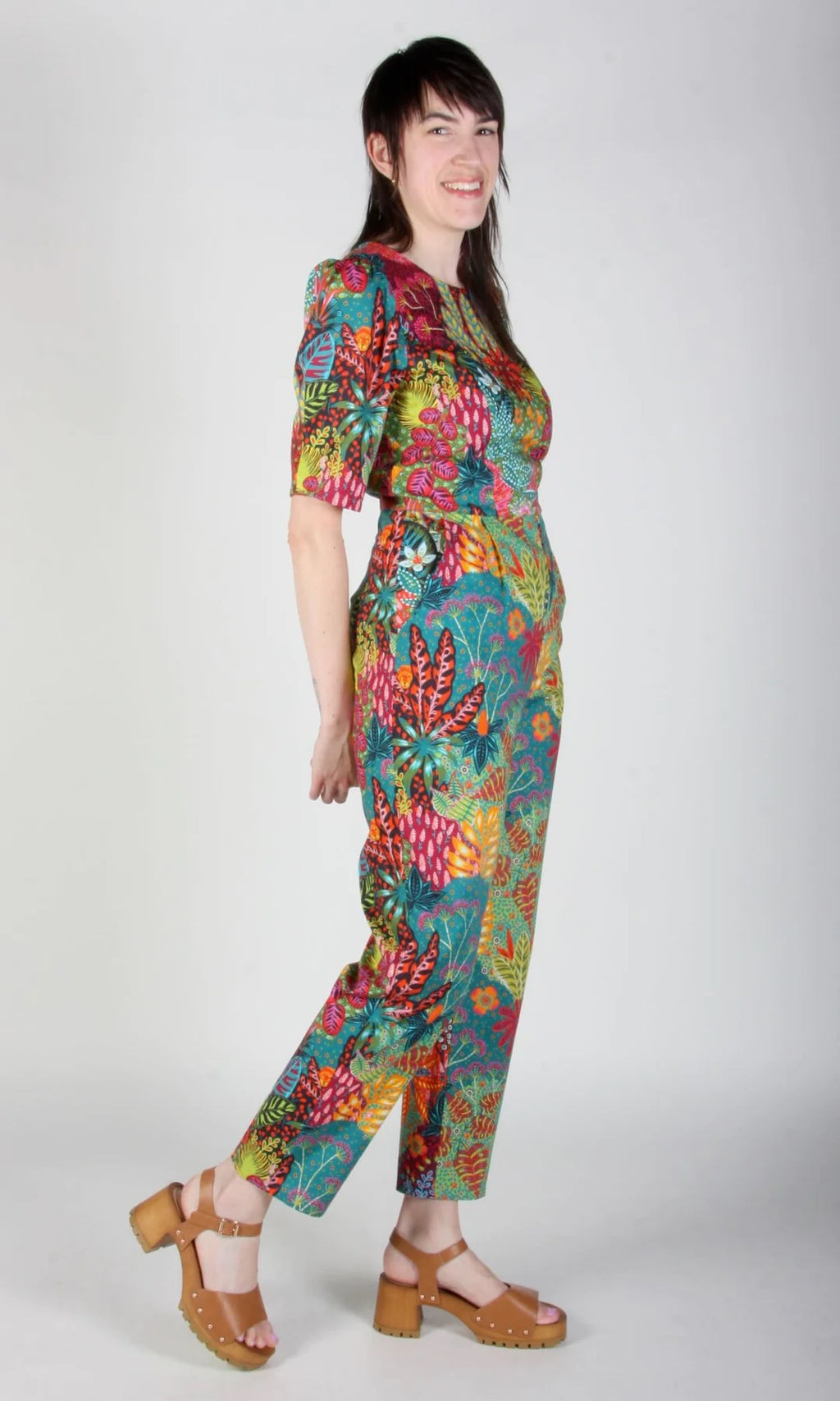 Birds of North America Brambling Jumpsuit in Shy Menagerie colourful print