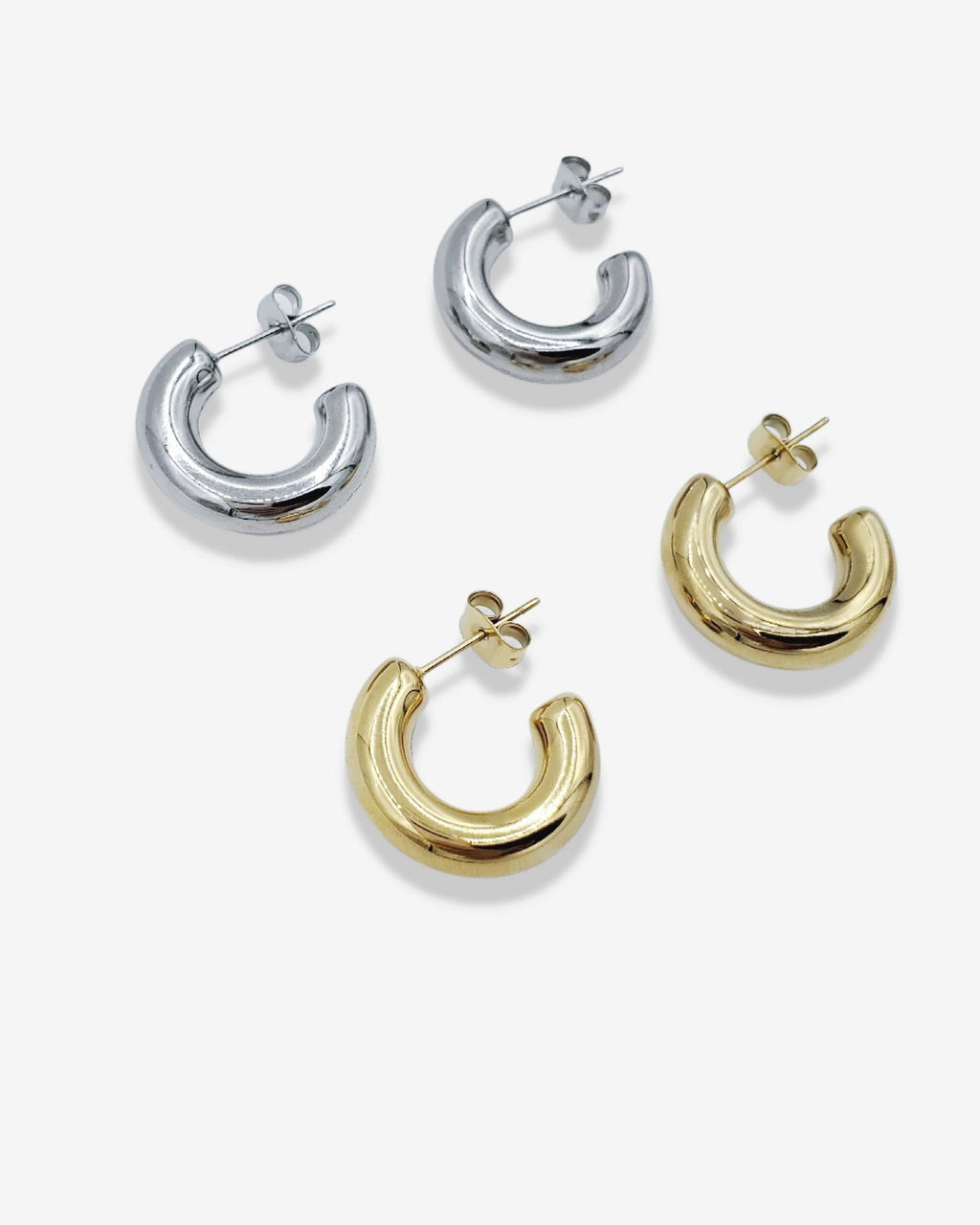 Coutukitsch Cleo Hoops in Silver & Gold