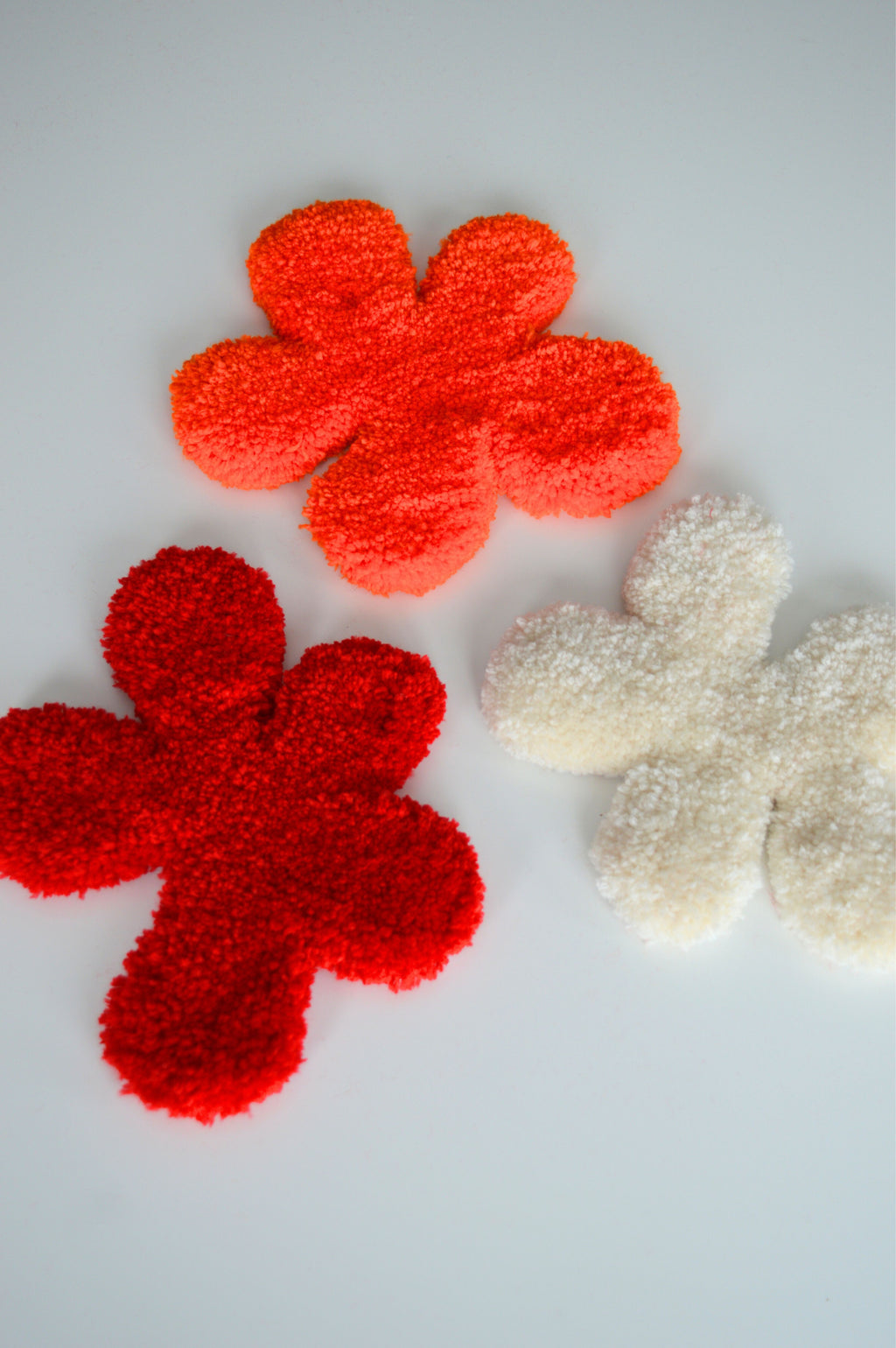 Rashelle Flubber Coasters (Red, Cream, Orange)