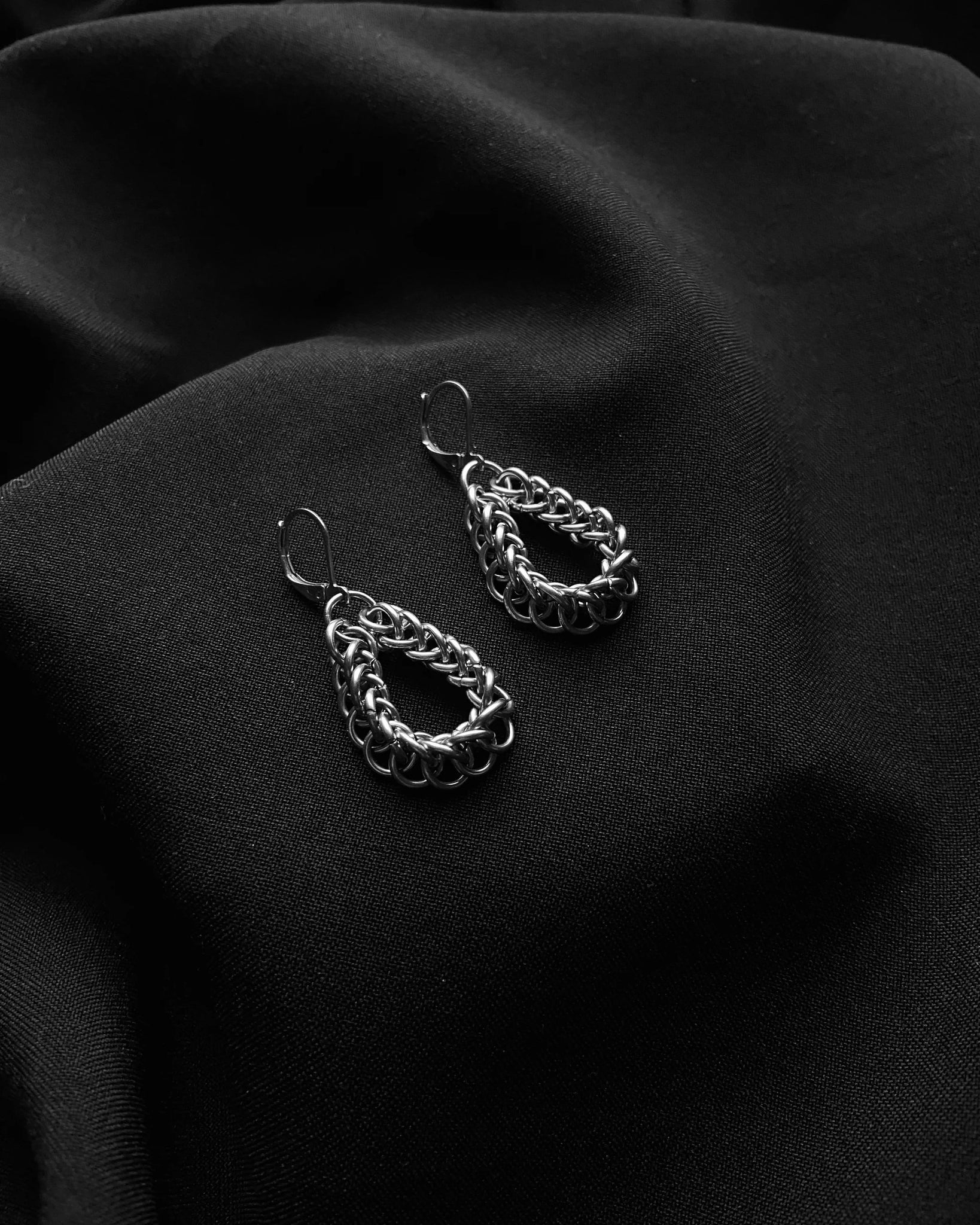 Inside Out Drop Earrings (Stainless Steel)
