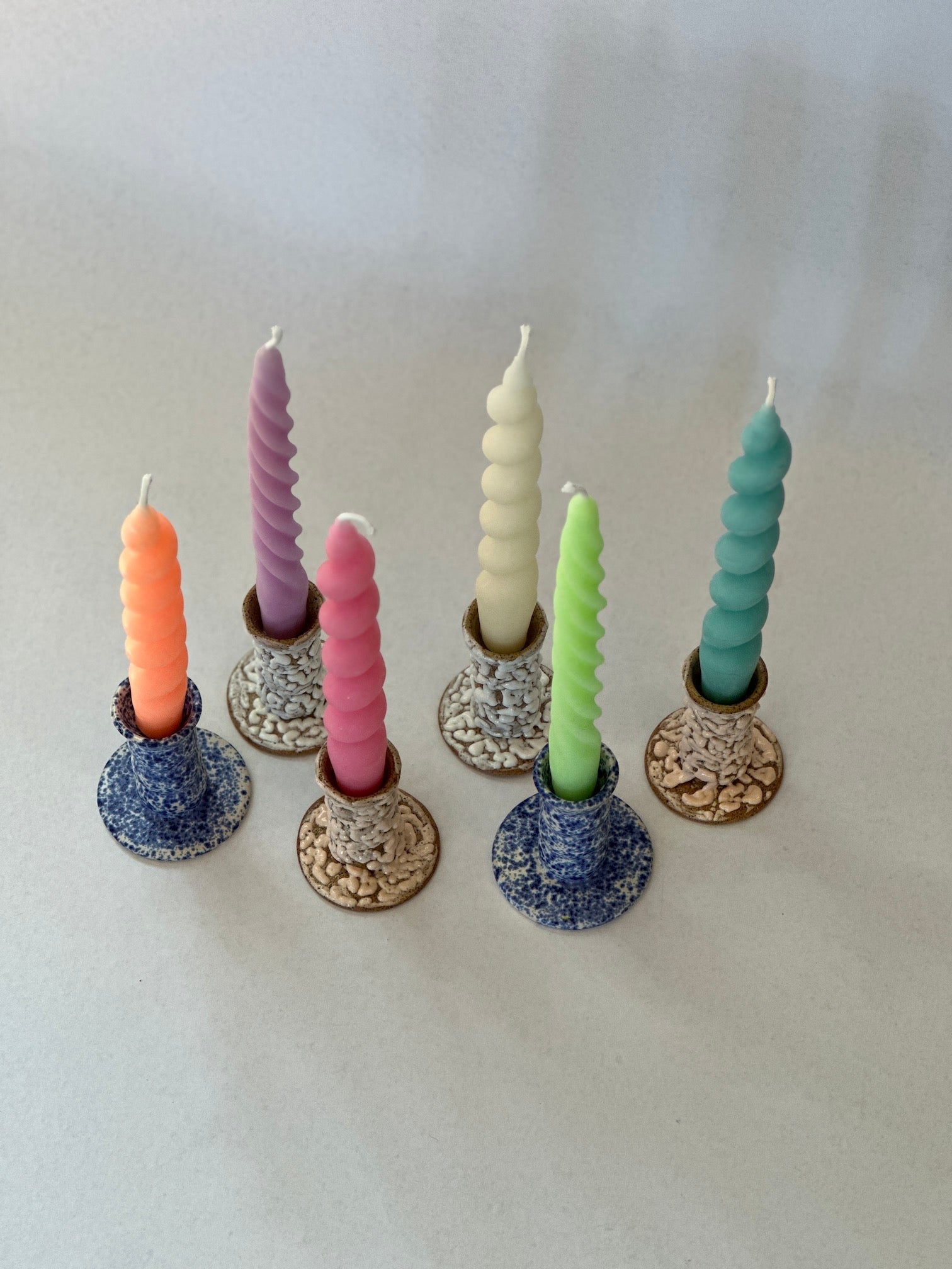Jae Polgar Ceramics Bubble Candle Holders, MMANN Candles