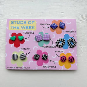 Night Moves Atelier Mini Studs of the Week Gift Pack