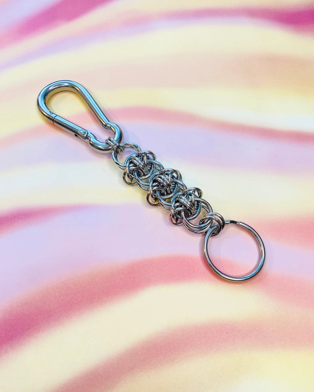 Inside Out Pamela Keychain Stainless Steel Chainmail Jewelry