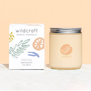 Wildcraft Focus Candle, Essential Oil Scented Candle.