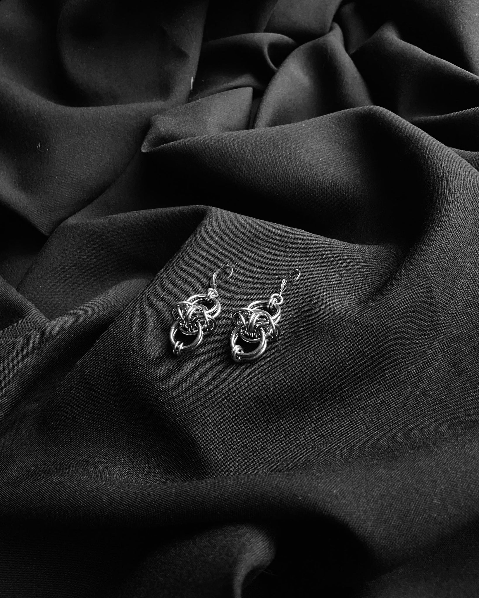 Inside Out Barbed Wire Earrings (Stainless Steel)