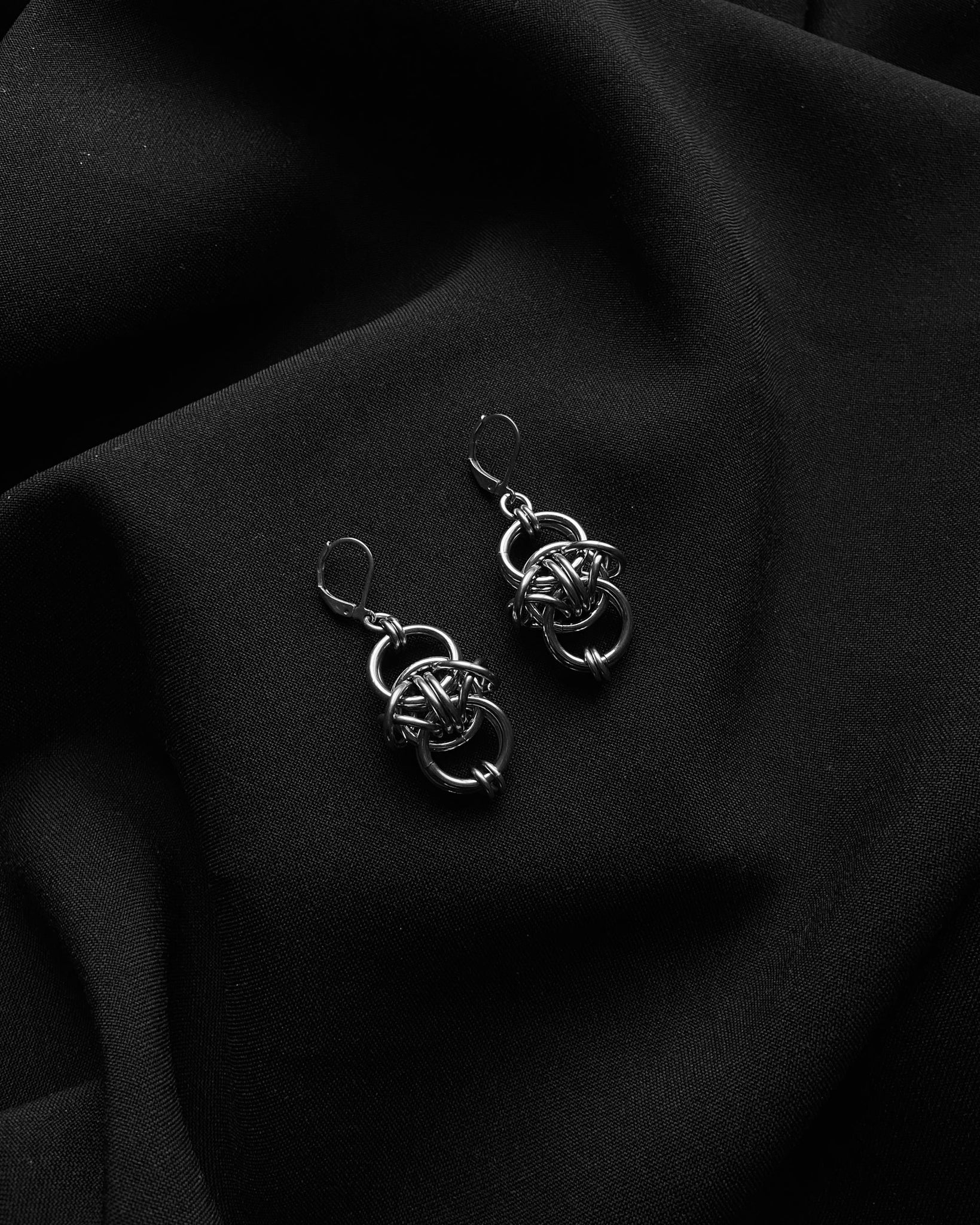 Inside Out Barbed Wire Earrings (Stainless Steel)
