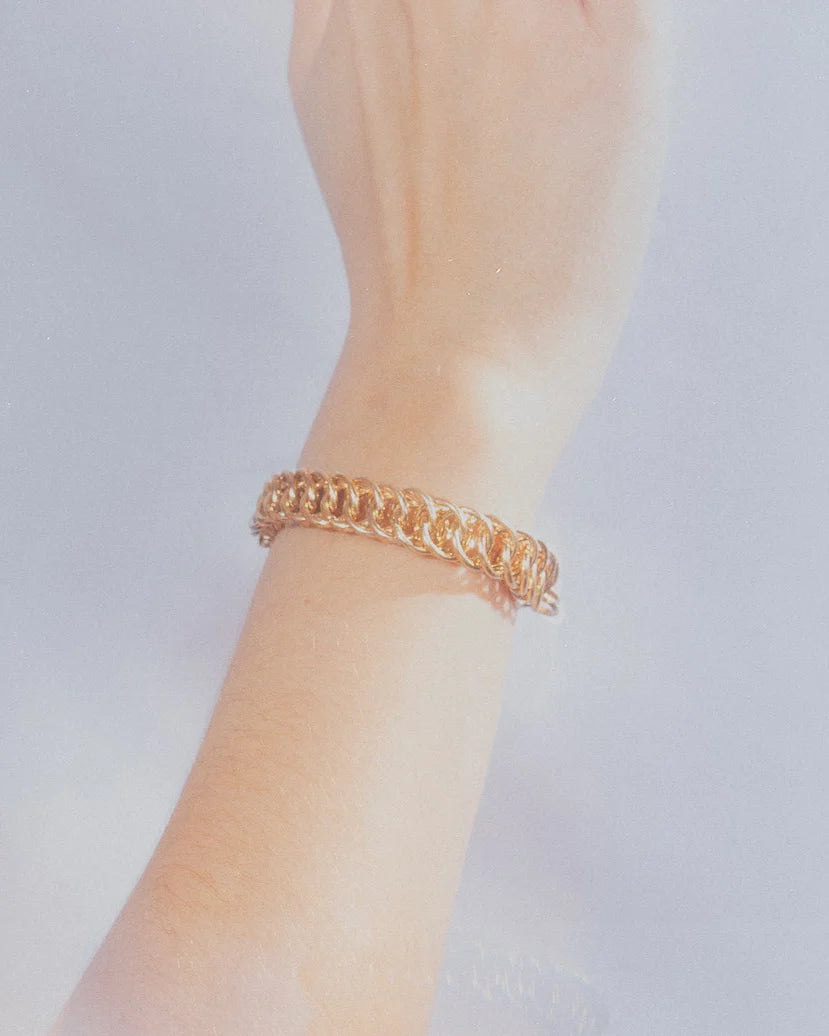 Inside Out Hera Bracelet Brass Chainmail Jewelry