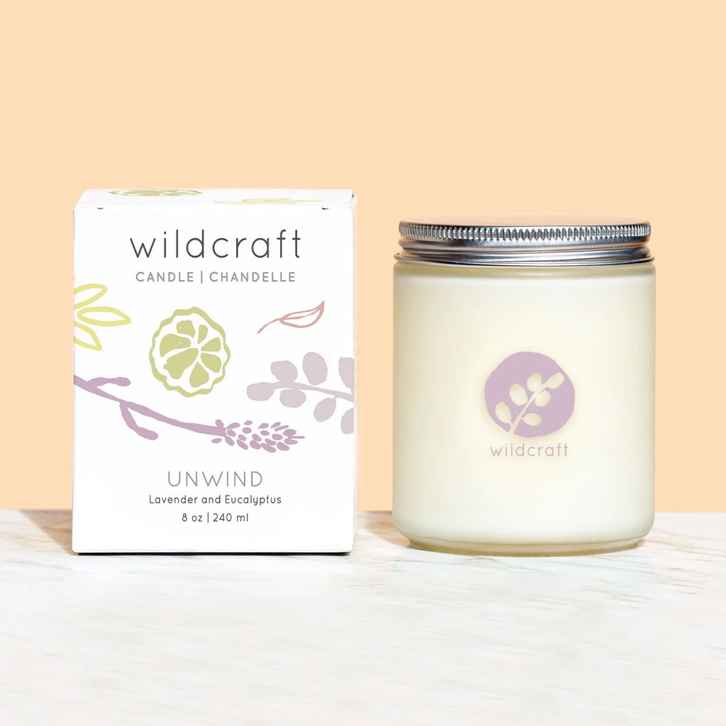Wildcraft Unwind Candle, Essential Oil Scented Candle.