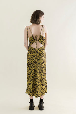 A Bronze Age Heartbreaker Slip Dress (Amber Ecovert Floral)