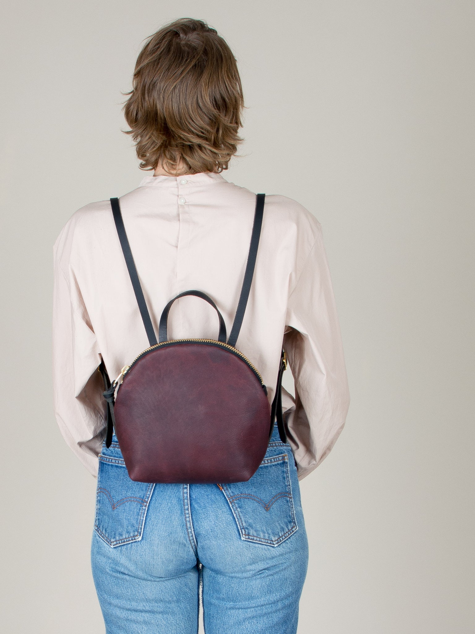 Eleven Thirty Anni Mini Backpack Leather Bag Purse Made in Canada Slow Fashion Sustainable St Joseph Island Algoma Sault Ste Marie Richards Landing Shopping