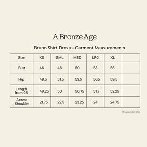 A Bronze Age Bruno Shirt Dress (Gabby Stripe)