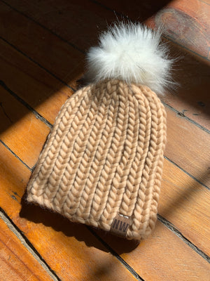 Northern Warmth Co. Chunky Fitted Hat (Latte)