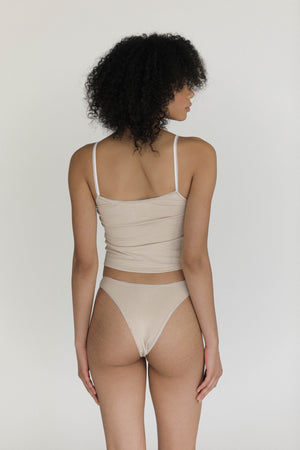 The Saltwater Collective Bamboo Thong (Biscotti)