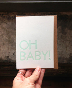 All Sorts Press Oh Baby Card