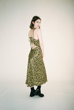 A Bronze Age Heartbreaker Slip Dress (Amber Ecovert Floral)